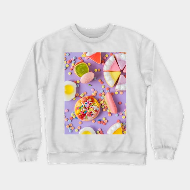 Purple Birthday Candy Crewneck Sweatshirt by NewburyBoutique